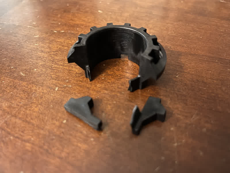 Broken Velotric Headset Cable Guide/Compression Ring