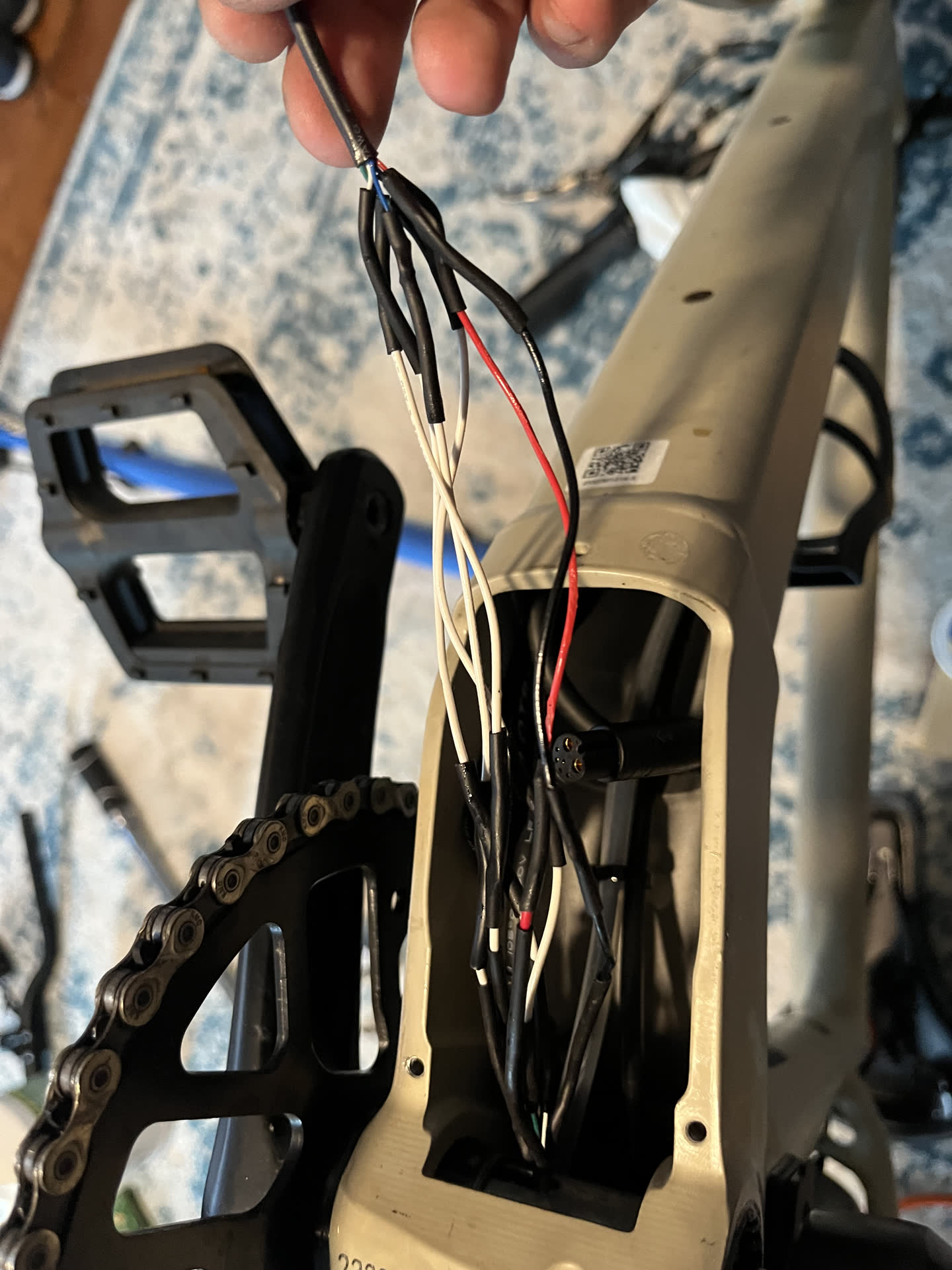 Soldered wires
